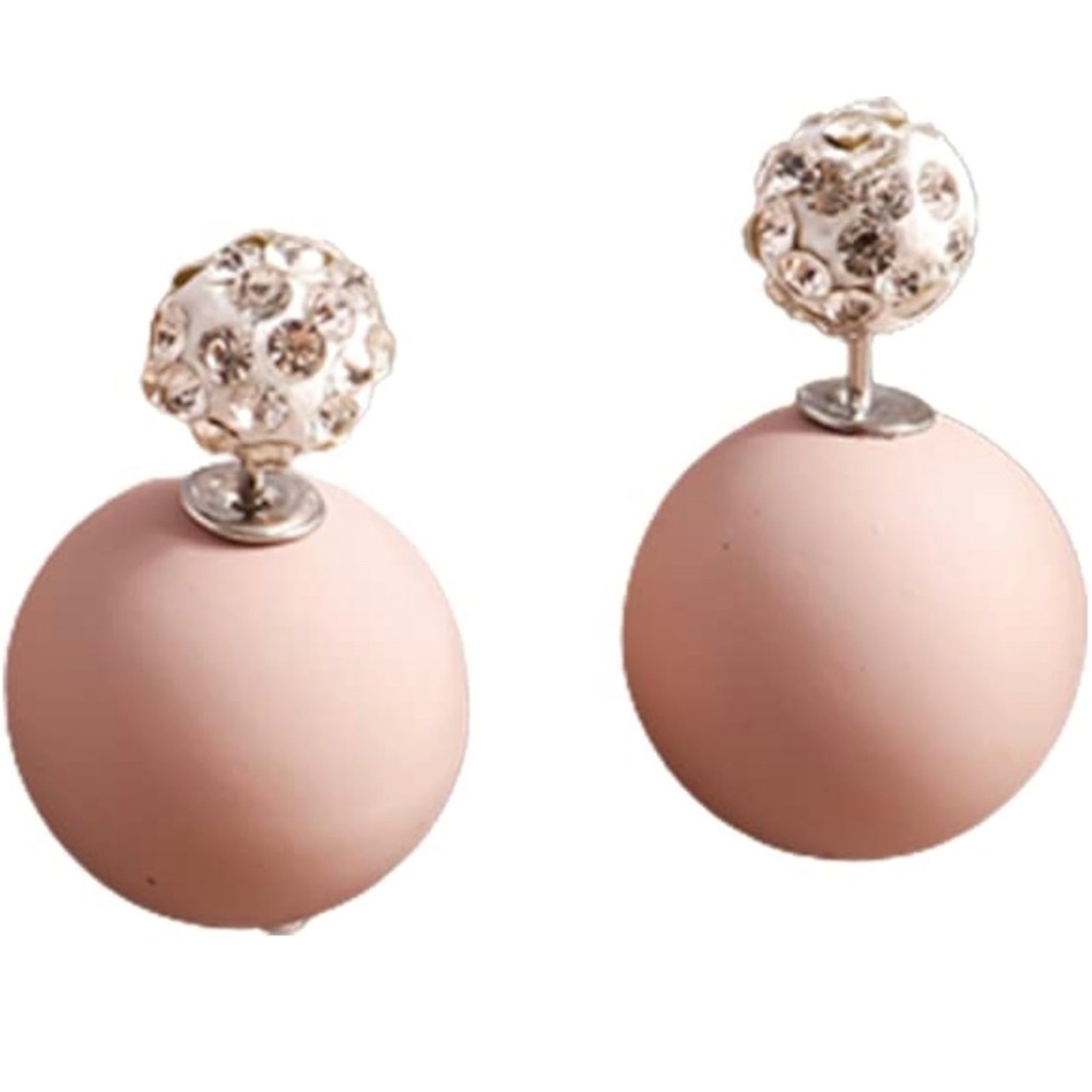 NEW DOUBLE BALL EARRINGS